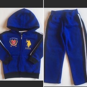 3/$20 US Polo Assn. blue tracksuit 3T zip up